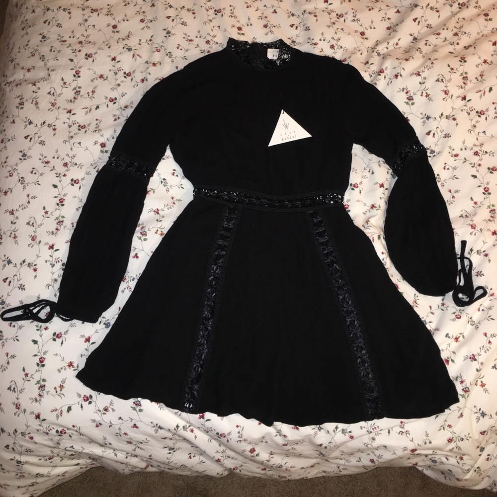 high neck lulus dress